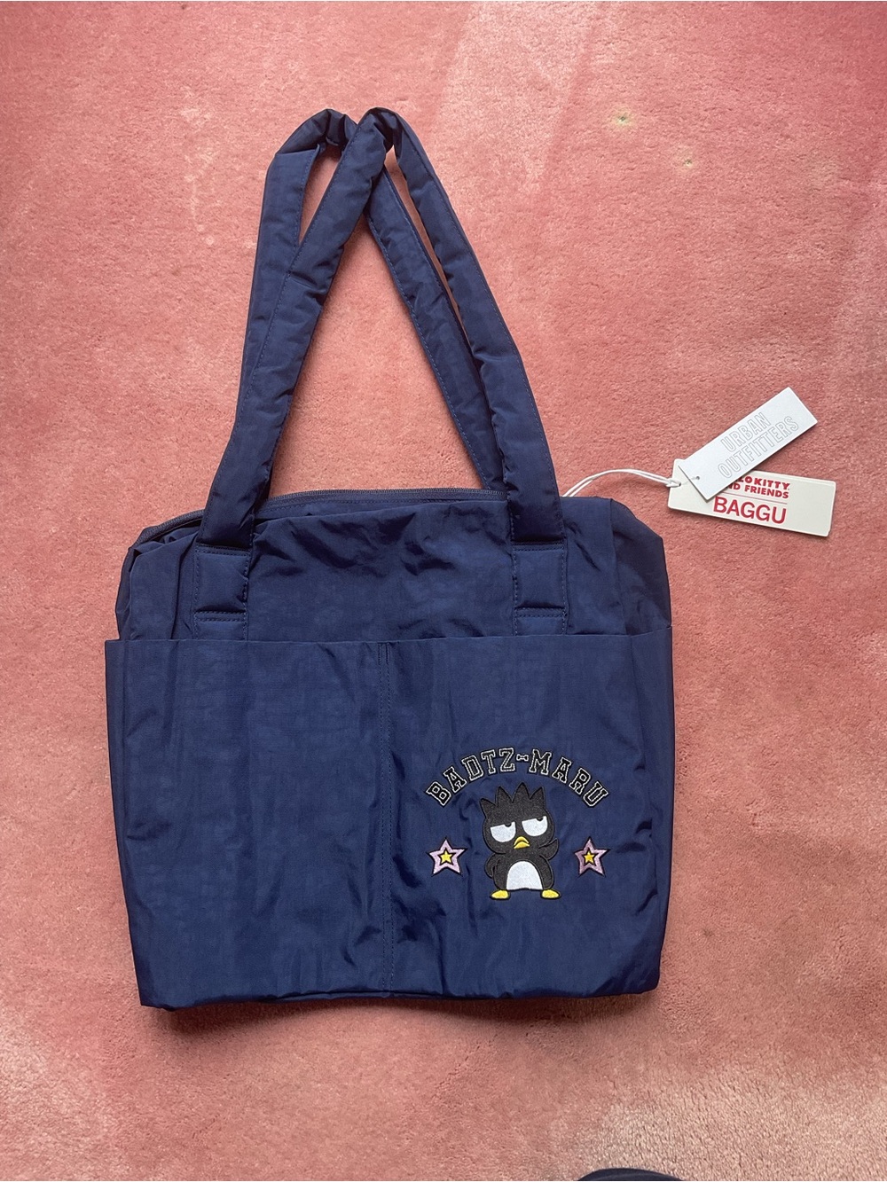 Baggu Sanrio badtz maru small cloud on carry on bag